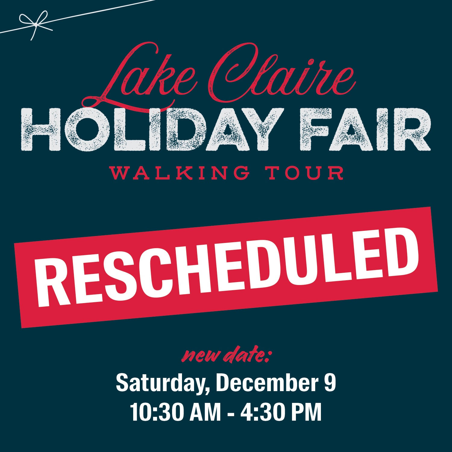 2023 Lake Claire Holiday Fair logo